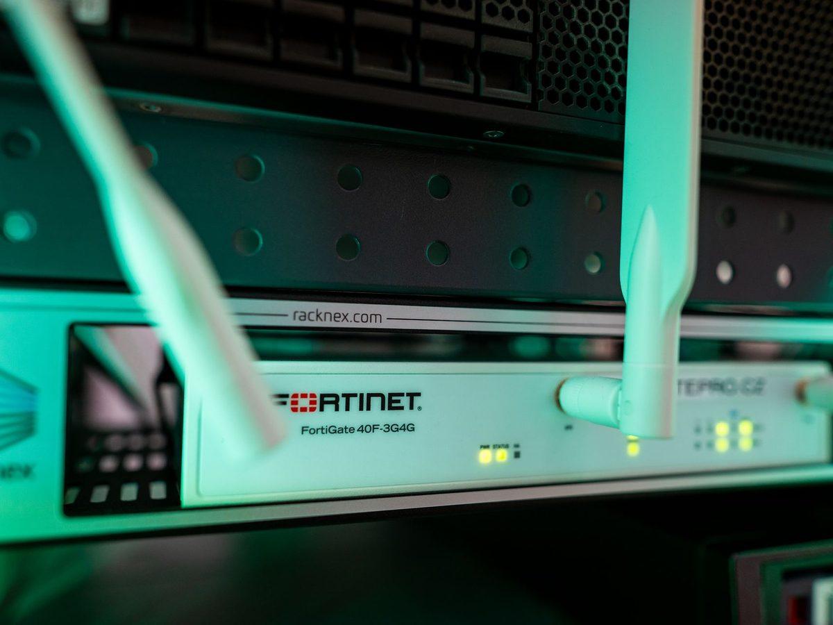 A Fortinet security gateway in a rack – the ALTEPRO DEMO environment
